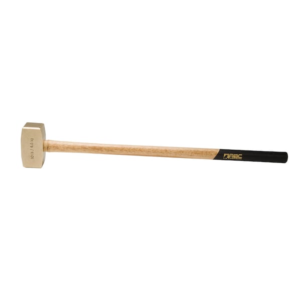 10 lb. Brass Hammer with 32" Wood Handle